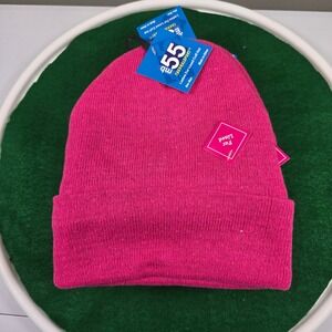 55 THERMALSPORT Fur Lined Cuff Hats Ladies One Size Pink‎ Winter Warm NWT Qty 6
